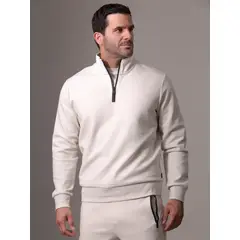 CALVIN KLEIN - Polerón Lux Tech Blanco