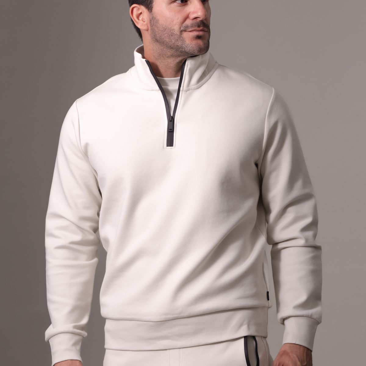 CALVIN KLEIN - Polerón Lux Tech Blanco Calvin Klein