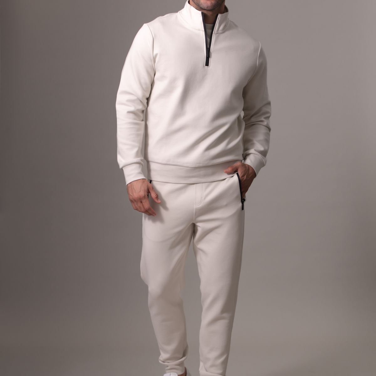 CALVIN KLEIN - Polerón Lux Tech Blanco Calvin Klein