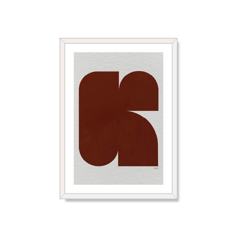 ALCUADRADO - Cuadro Individual Tipografía K Blanco 50x40cm