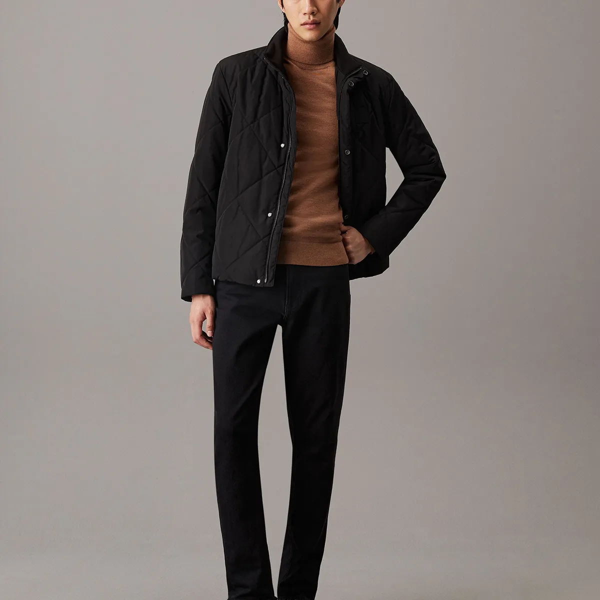 CALVIN KLEIN - Chaqueta Diamond Quilt Negro Calvin Klein