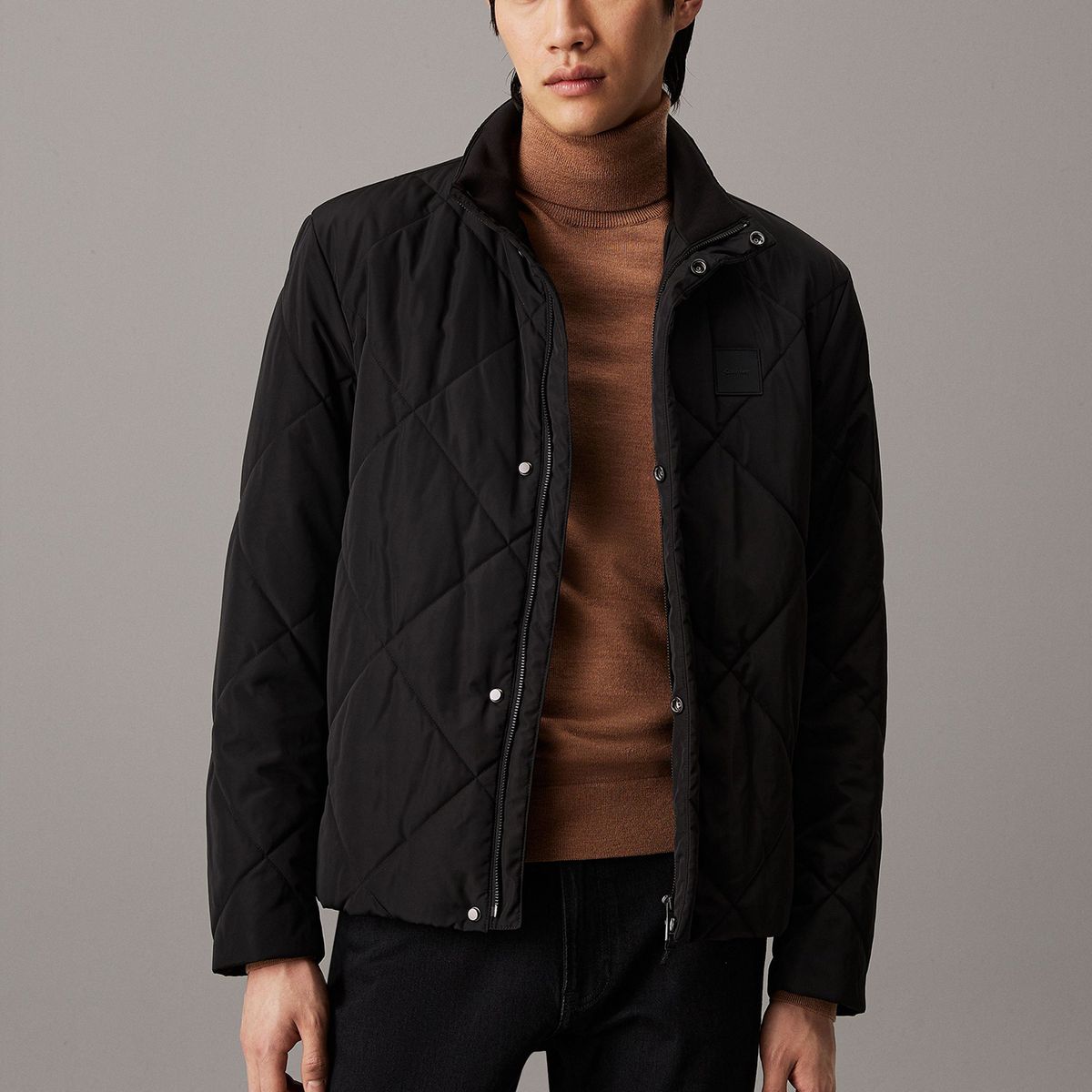 CALVIN KLEIN - Chaqueta Diamond Quilt Negro Calvin Klein