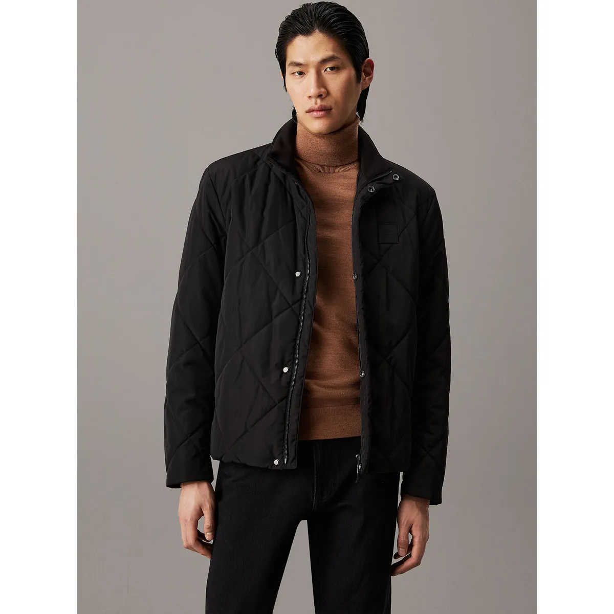 CALVIN KLEIN - Chaqueta Diamond Quilt Negro Calvin Klein