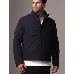 CALVIN KLEIN - Chaqueta Diamond Quilt Azul