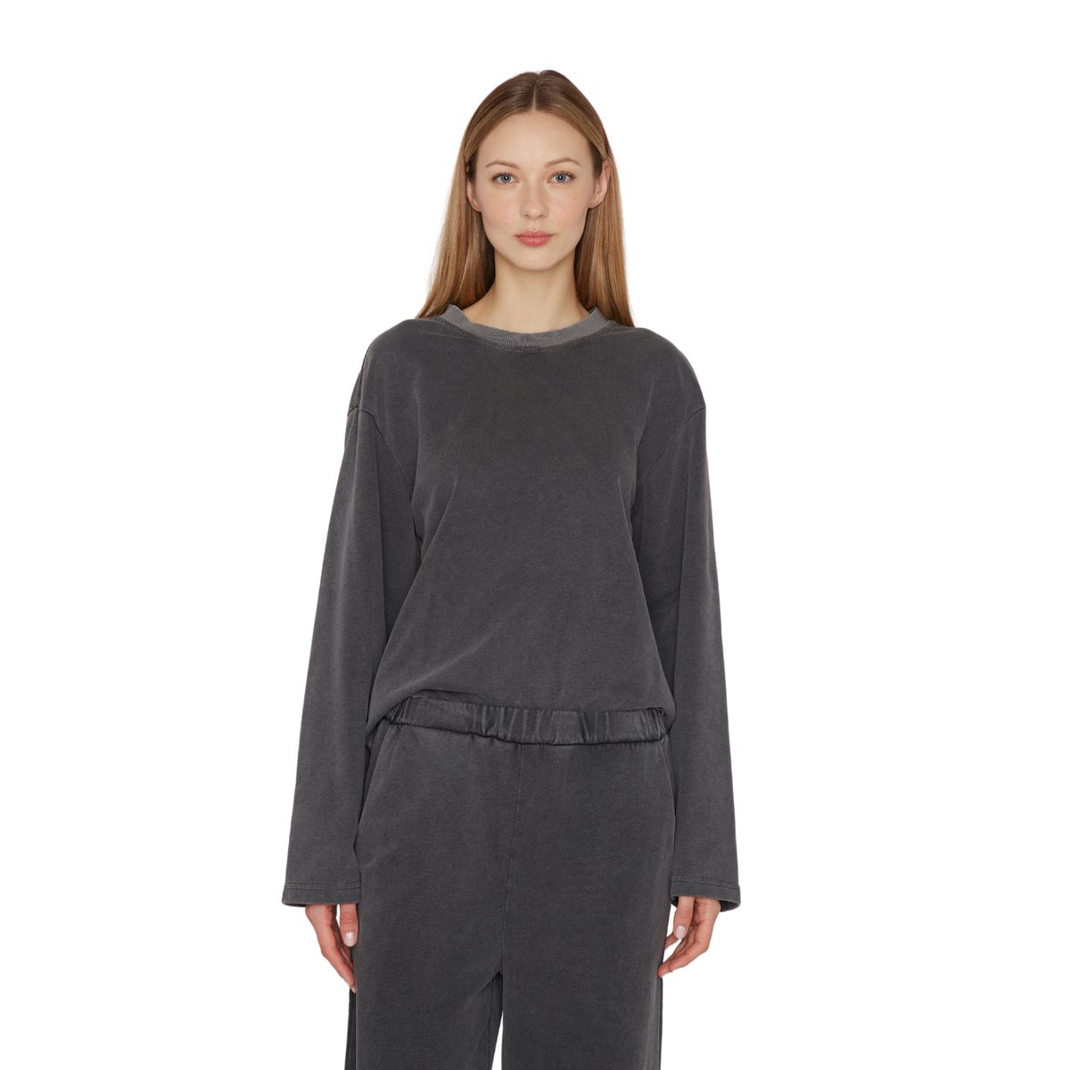 JACINTA TIENDA - Polerón Stone gris Jacinta Tienda