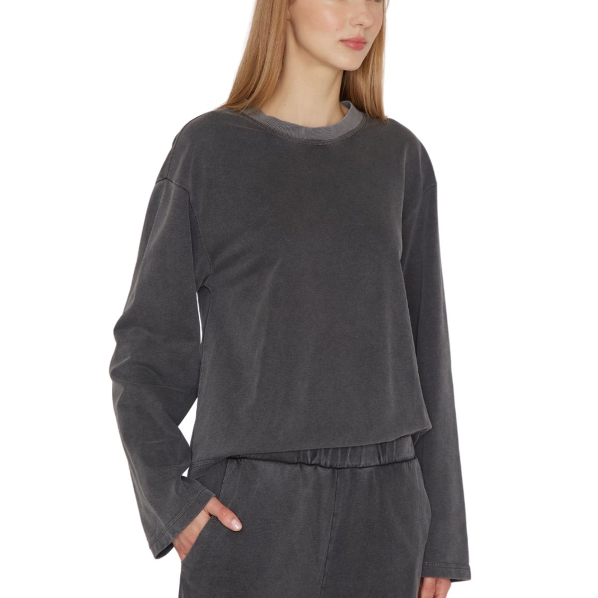 JACINTA TIENDA - Polerón Stone gris Jacinta Tienda