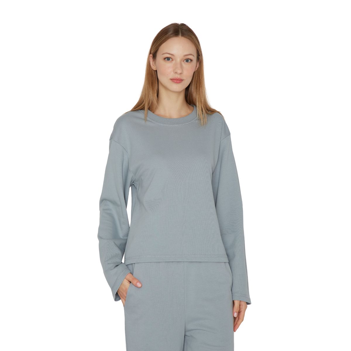 JACINTA TIENDA - Polerón Stone verde Jacinta Tienda