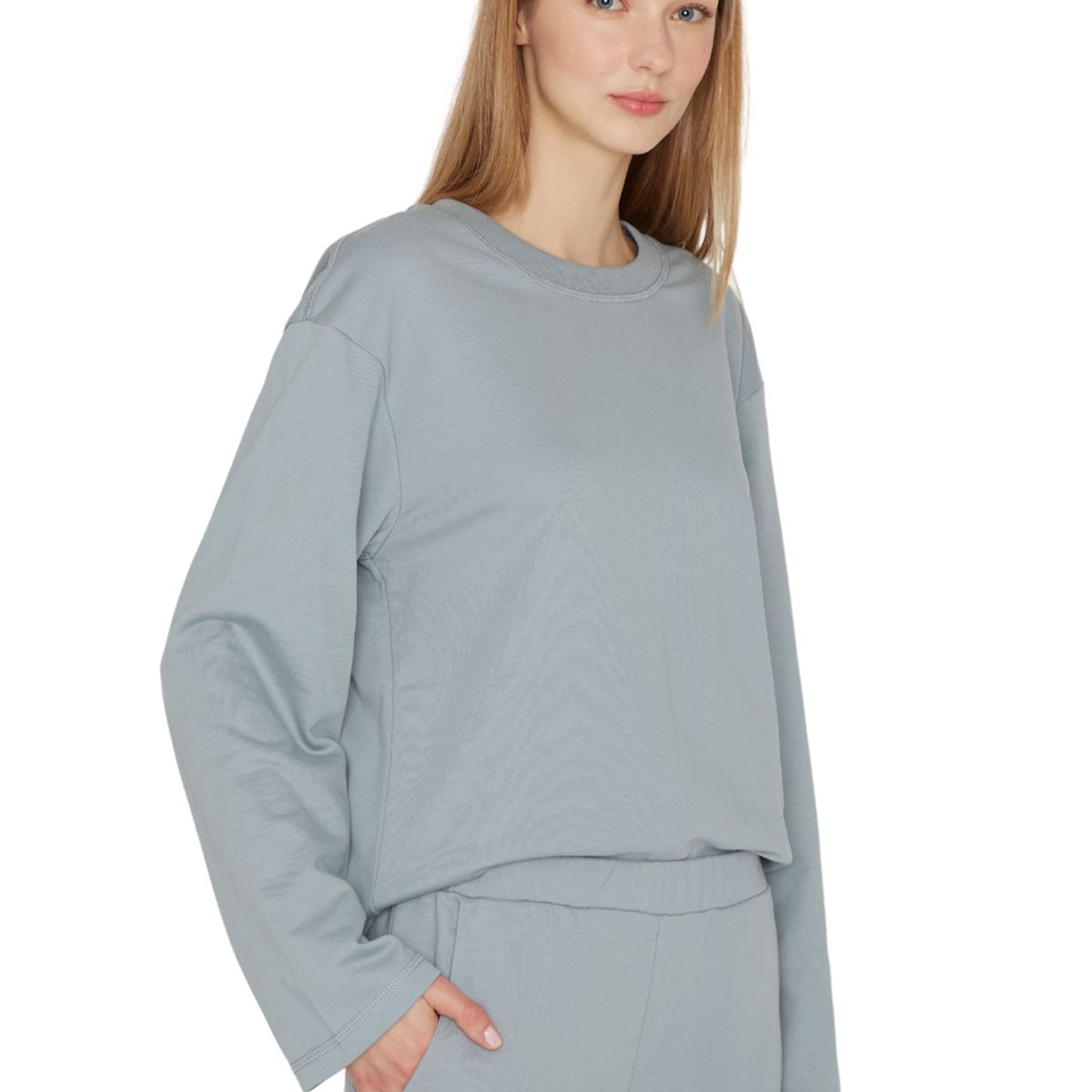 JACINTA TIENDA - Polerón Stone verde Jacinta Tienda