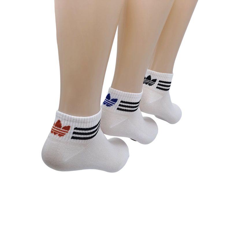 ETERNIUM - Calcetines Pack x3 Tobilleros Clásicos Unisex Color Blanco Nº 3