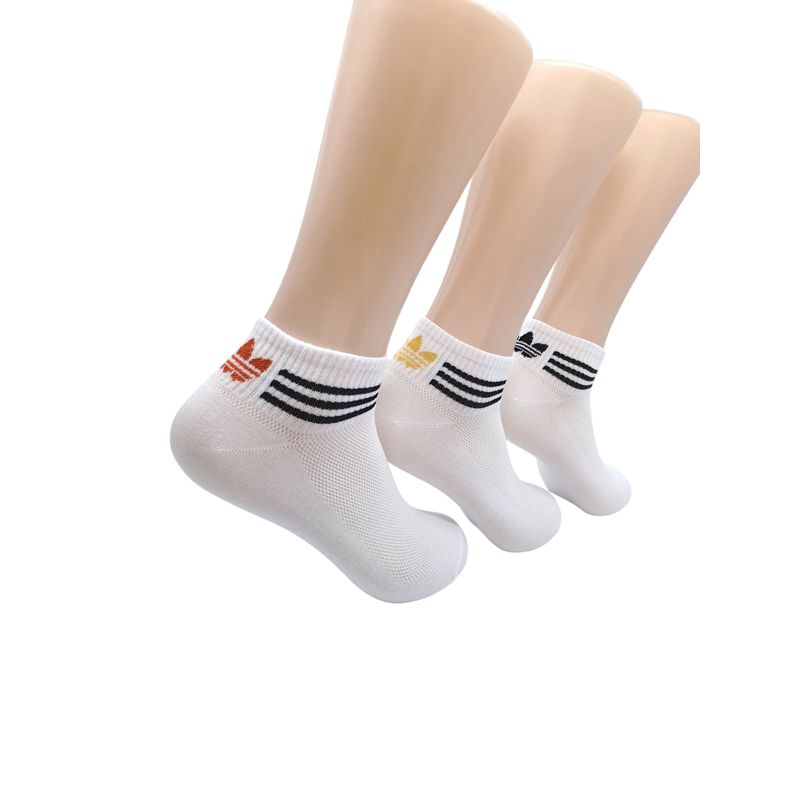 ETERNIUM - Calcetines Pack x3 Tobilleros Clásicos Unisex Color Blanco Nº 5