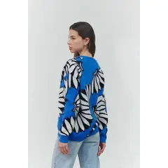 GUINDA - Sweater cuello redonondo en duo colores Fred