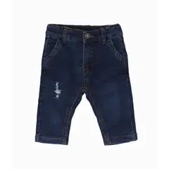 BLACK AND BLUE - Jeans bebés básico denim azul