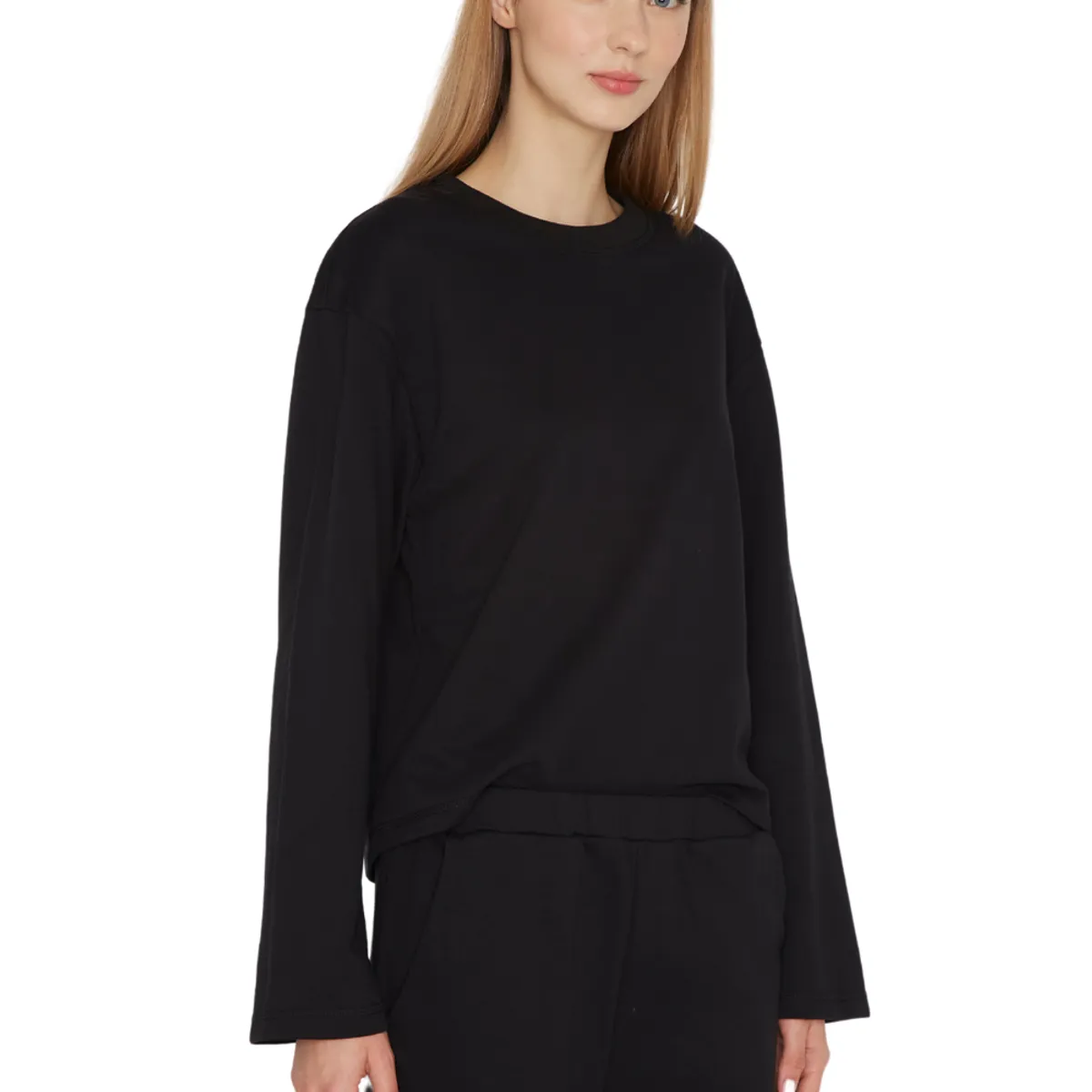 JACINTA TIENDA - Polerón Stone negro Jacinta Tienda