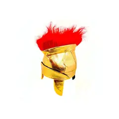 COTILLON ACTIVARTE - Set Disfraz Gladiador Soldado Romano Gorro + Capa