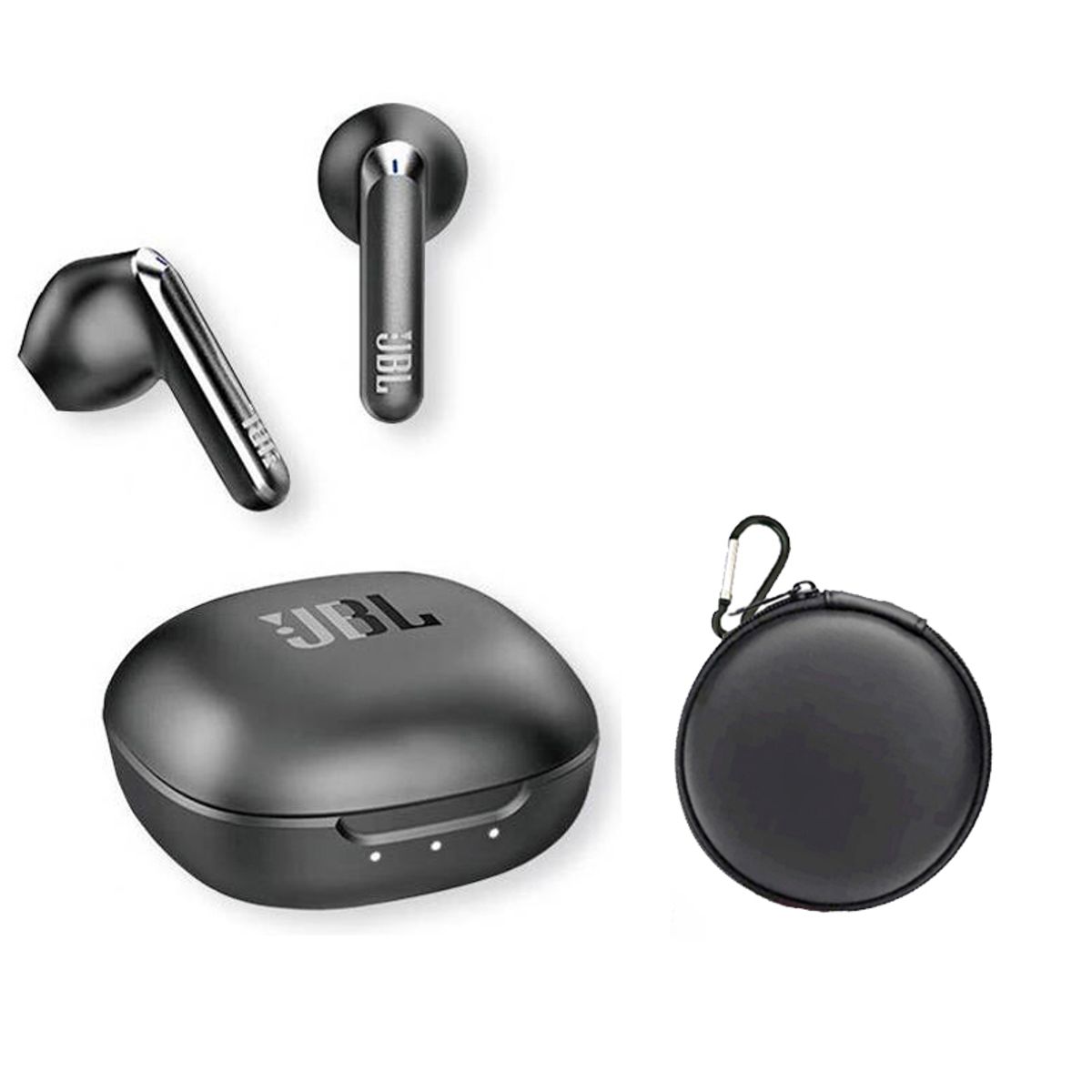 JBL - Audífonos Bluetooth JBL T280TWS X2-Negro y Estuche
