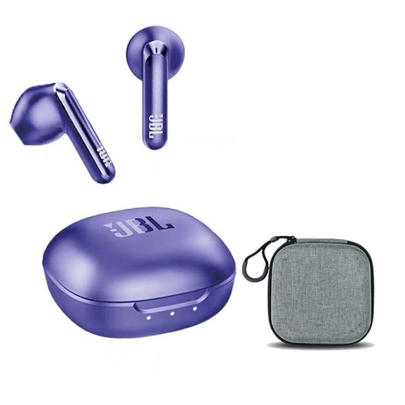 JBL - Audífonos Bluetooth JBL T280 TWS X2 Morado y Estuche