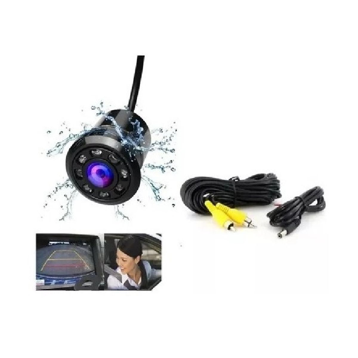 GENERICO - Cámara De Retroceso Para Auto Infrarroja Nocturna185h