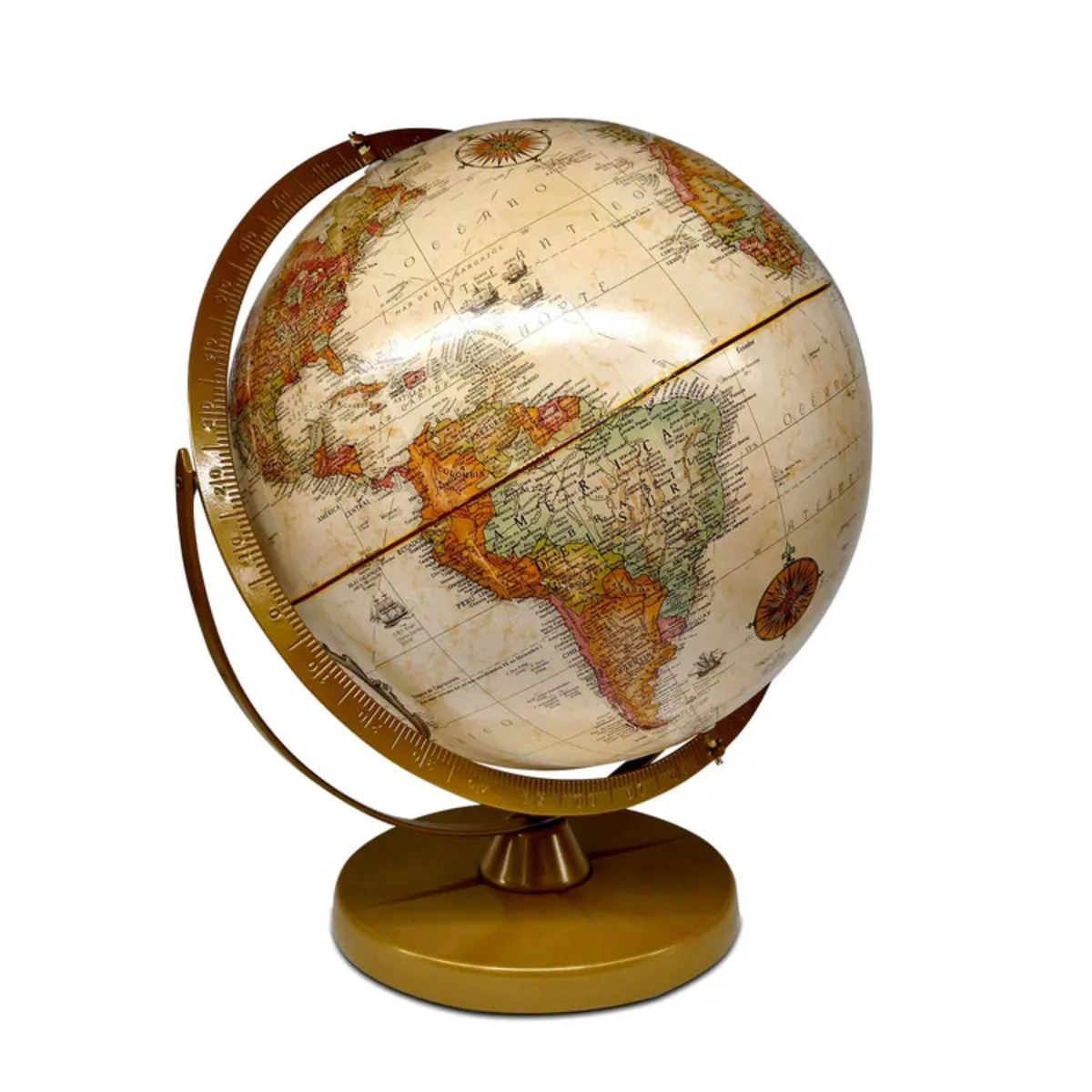 GENERICO - GLOBO TERRÁQUEO CON LUZ 30 CMS