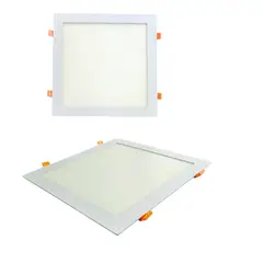 WANT - 2 Focos Panel Led 18W Cuadrado Embutido 220V Luz Cálida