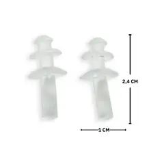 GENERICO - Kit Snorkel Antiparra Ajustable + 2 Tapones Oidos Piscina