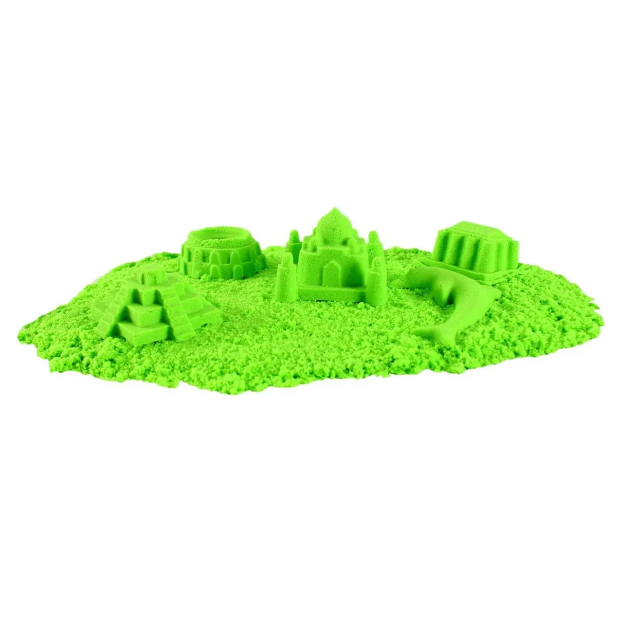 JM IMPORT - Arena Magica Verde Kinetica Pote 500gr + Moldes