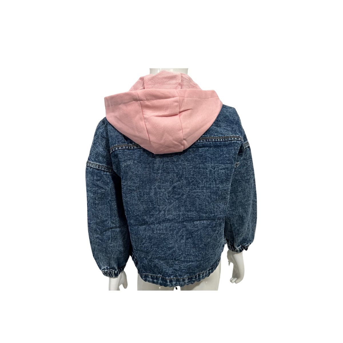 KIDS COOL - Chaqueta Mezclilla De Jean Con Capucha Desmontable Para Niña