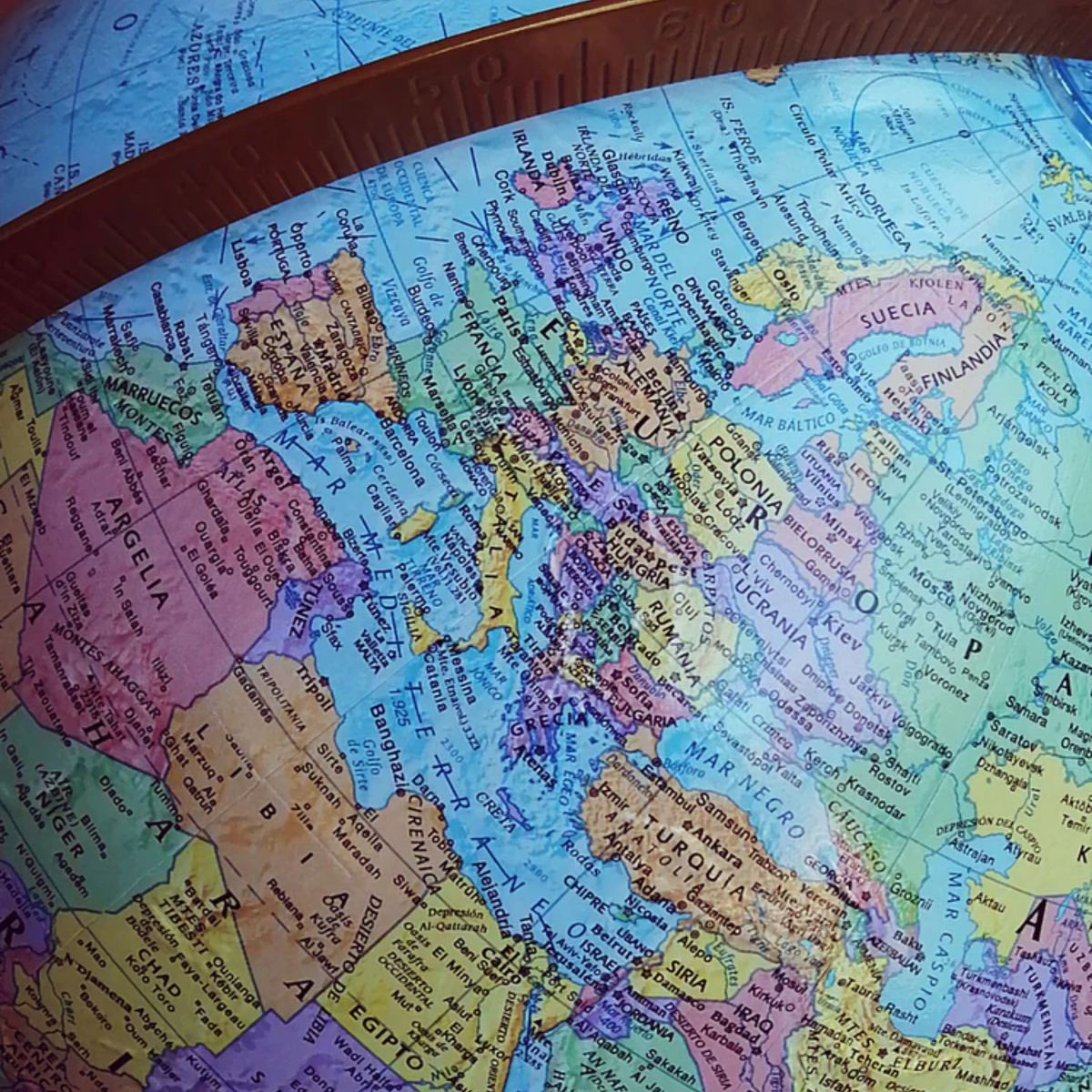 GENERICO - GLOBO TERRÁQUEO 30 CMS AZUL METAL ARCO PRO