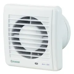 BLAUBERG - Extractor de aire para baño 4'' AERO 100 H sensor de humedad y timer regulable