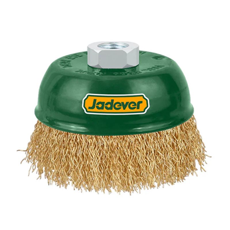 GENERICO - Escobilla De Copa Rizada 100mm Esmeril Jadever Jdce1402