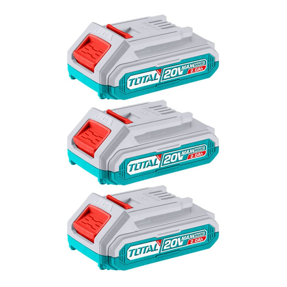 TOTAL TOOLS - Kit 3 Baterias De Litio-ion 20v 2ah Total Tosli240311