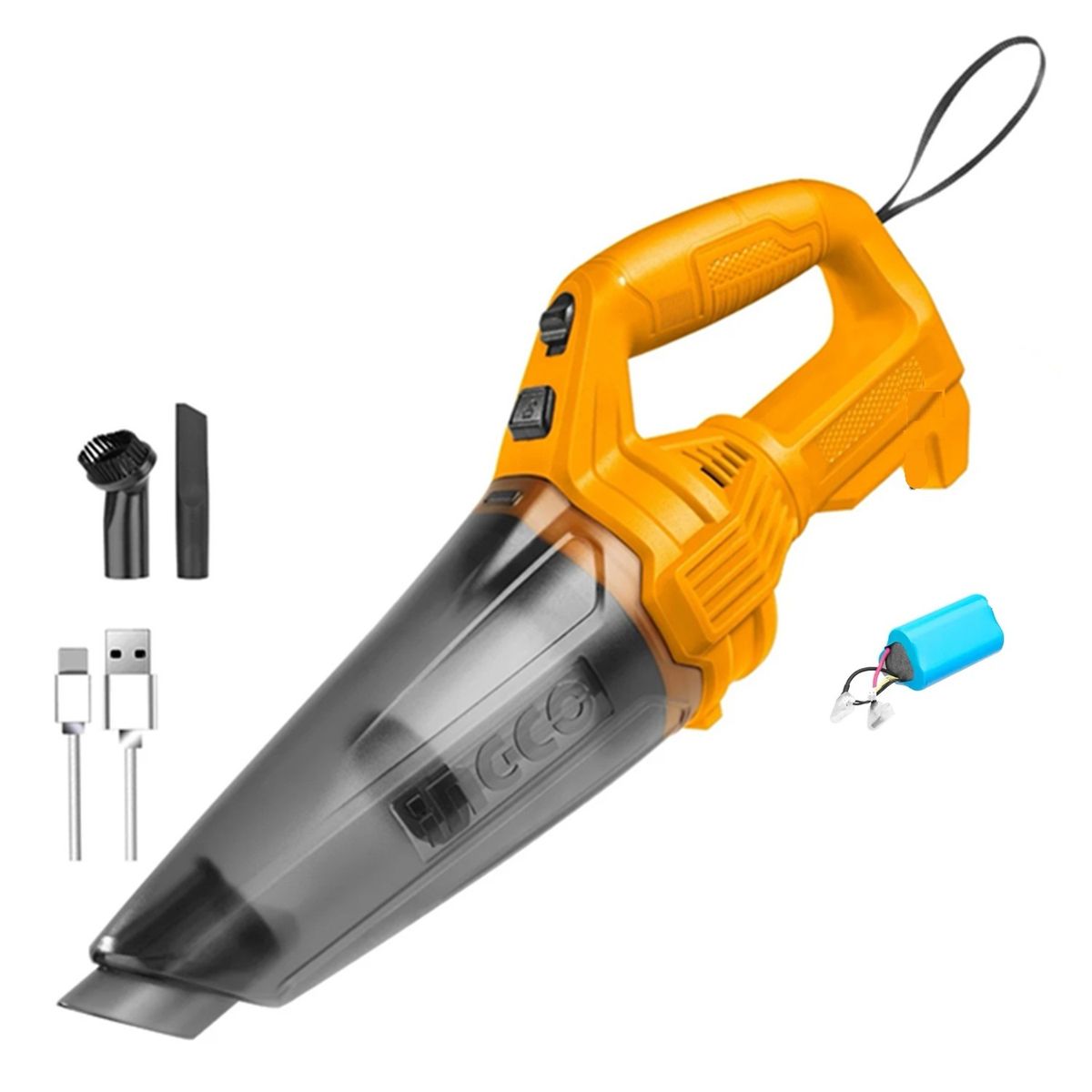 INGCO - Aspiradora Inalambrica 12v Bat+ Carg 05l Ingco Cvli2026