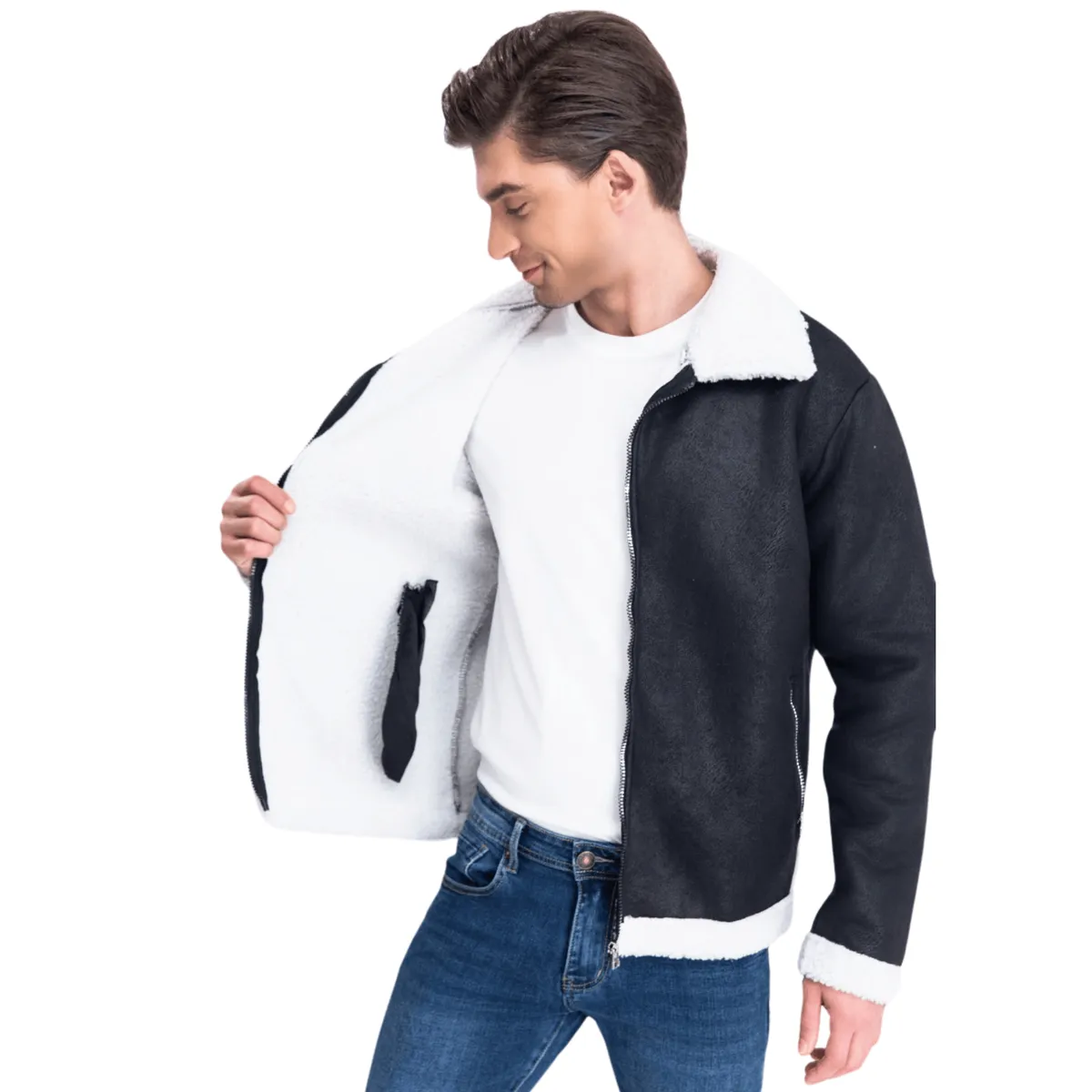 D'JOE - Chaqueta Ecocuero Soft Boston Hombre