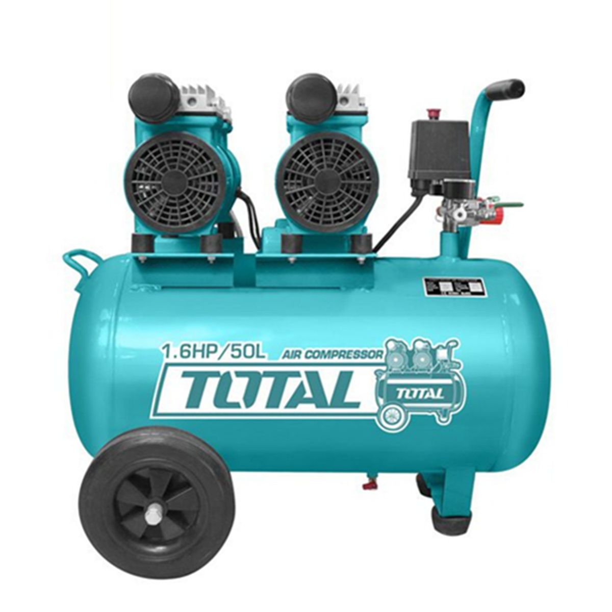 TOTAL TOOLS - Compresor De Aire Insonoro 50lts 16hp Total Tcs2150502