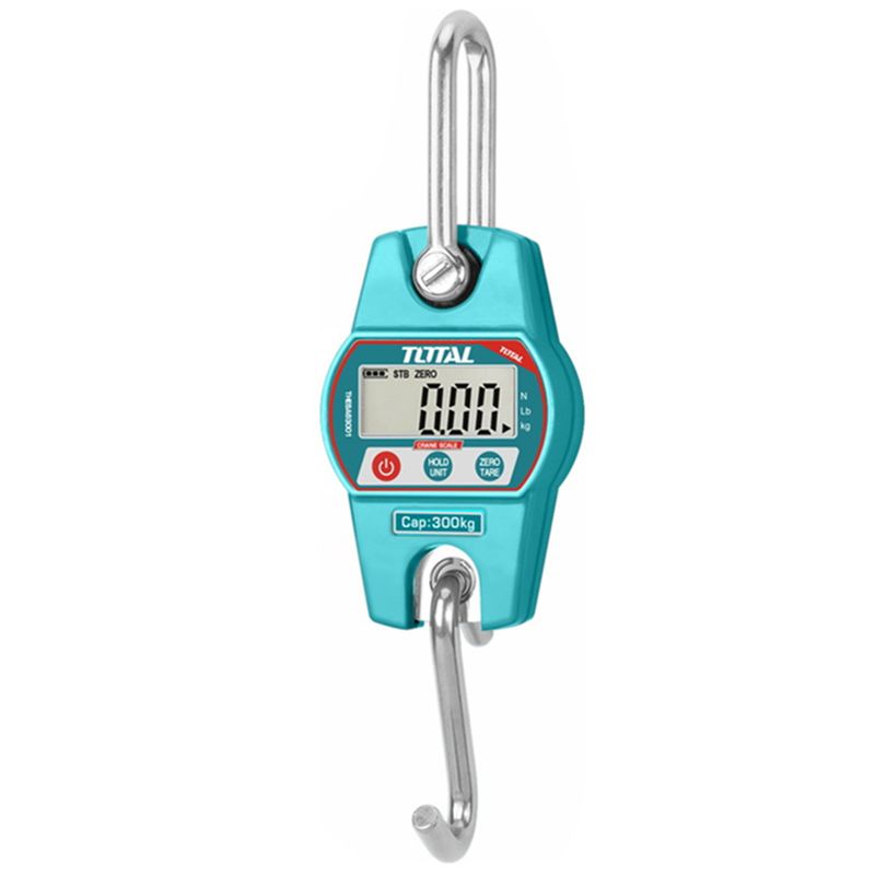 TOTAL TOOLS - Balanza Colgante Gancho Digital Portátil 300kg Total