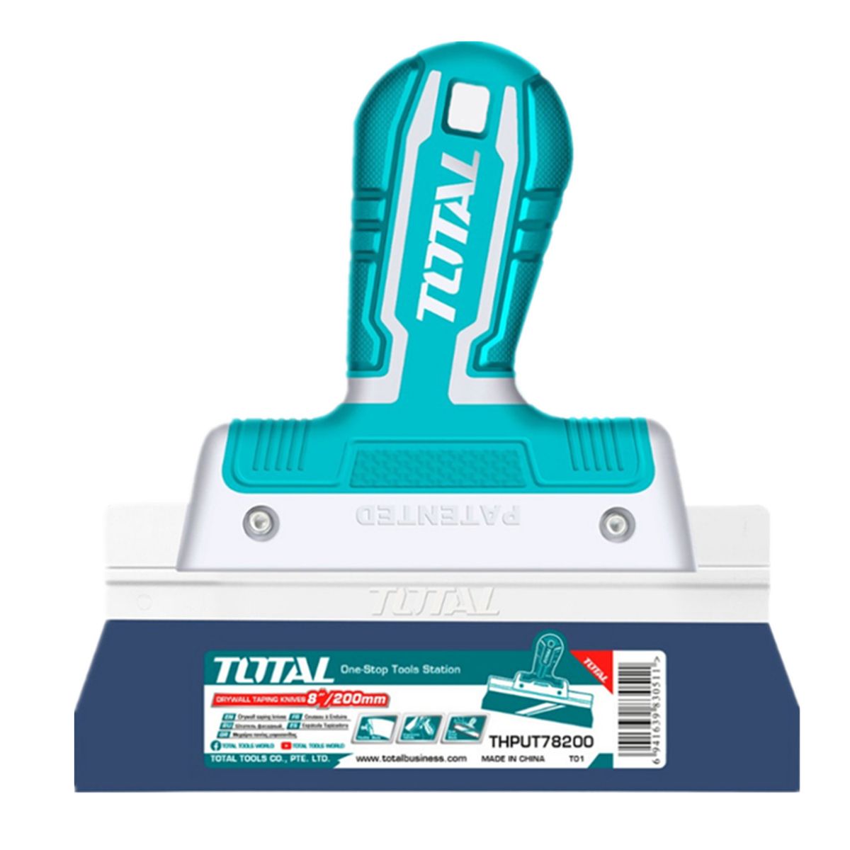 TOTAL TOOLS - Espátula Tapizadora De Gypsom Para Yeso 200mm Total