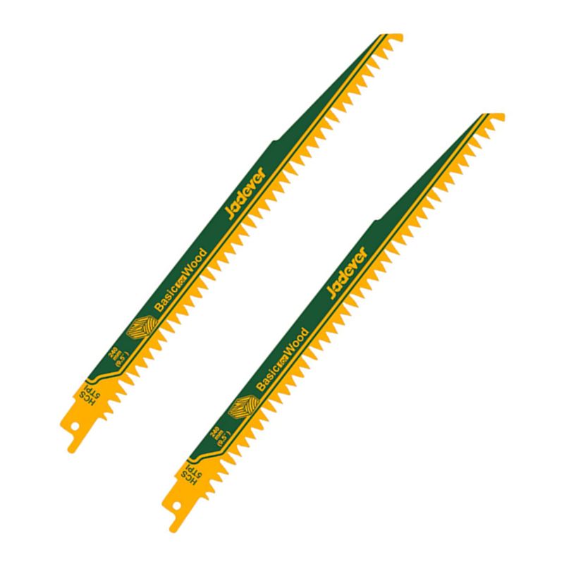GENERICO - Set Repuesto Hoja P Sierra Sable Madera 240mm 2pcs Jadever