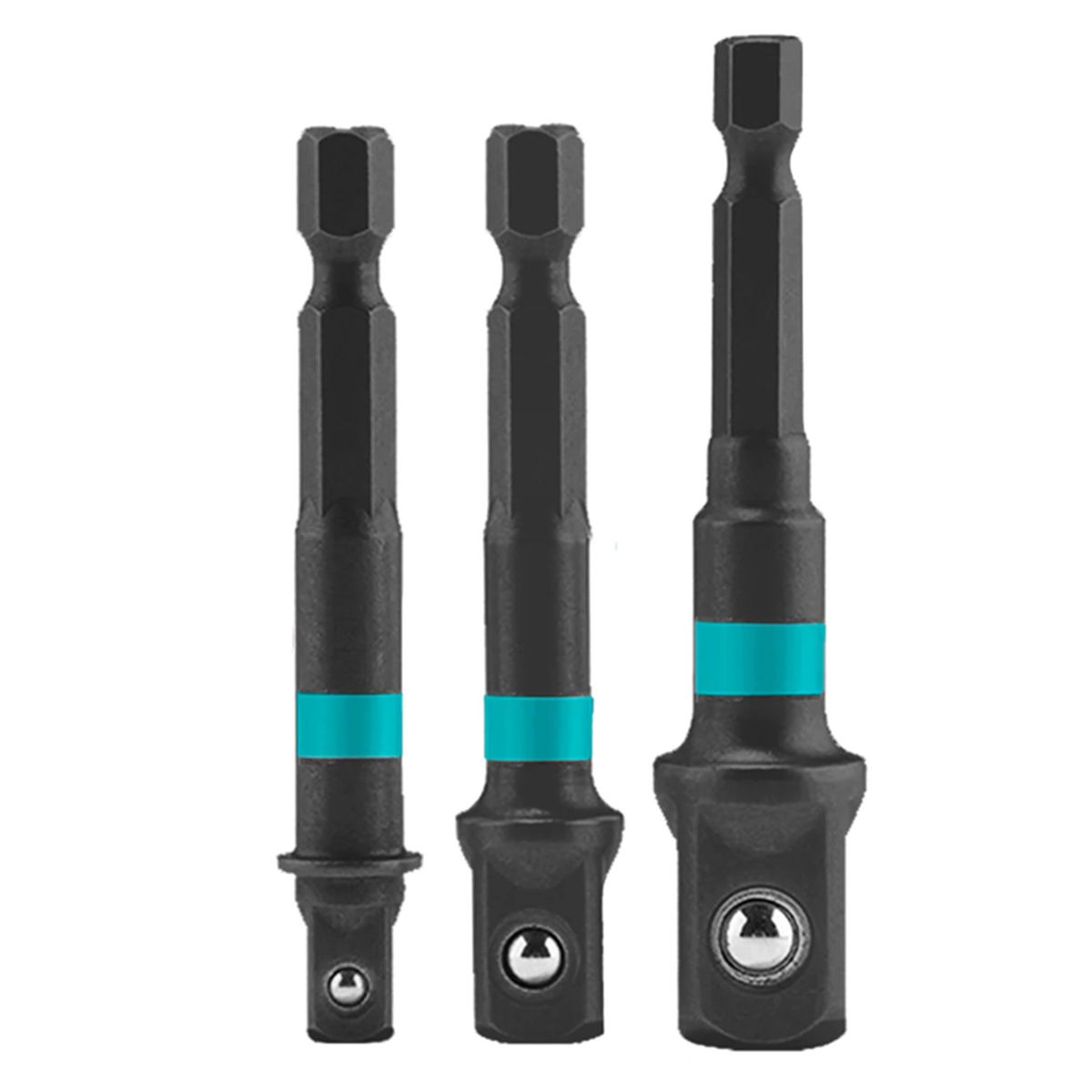 TOTAL TOOLS - 3 Adaptadores Dados Impacto Cuadrante 12 38 14 Total TAC273651