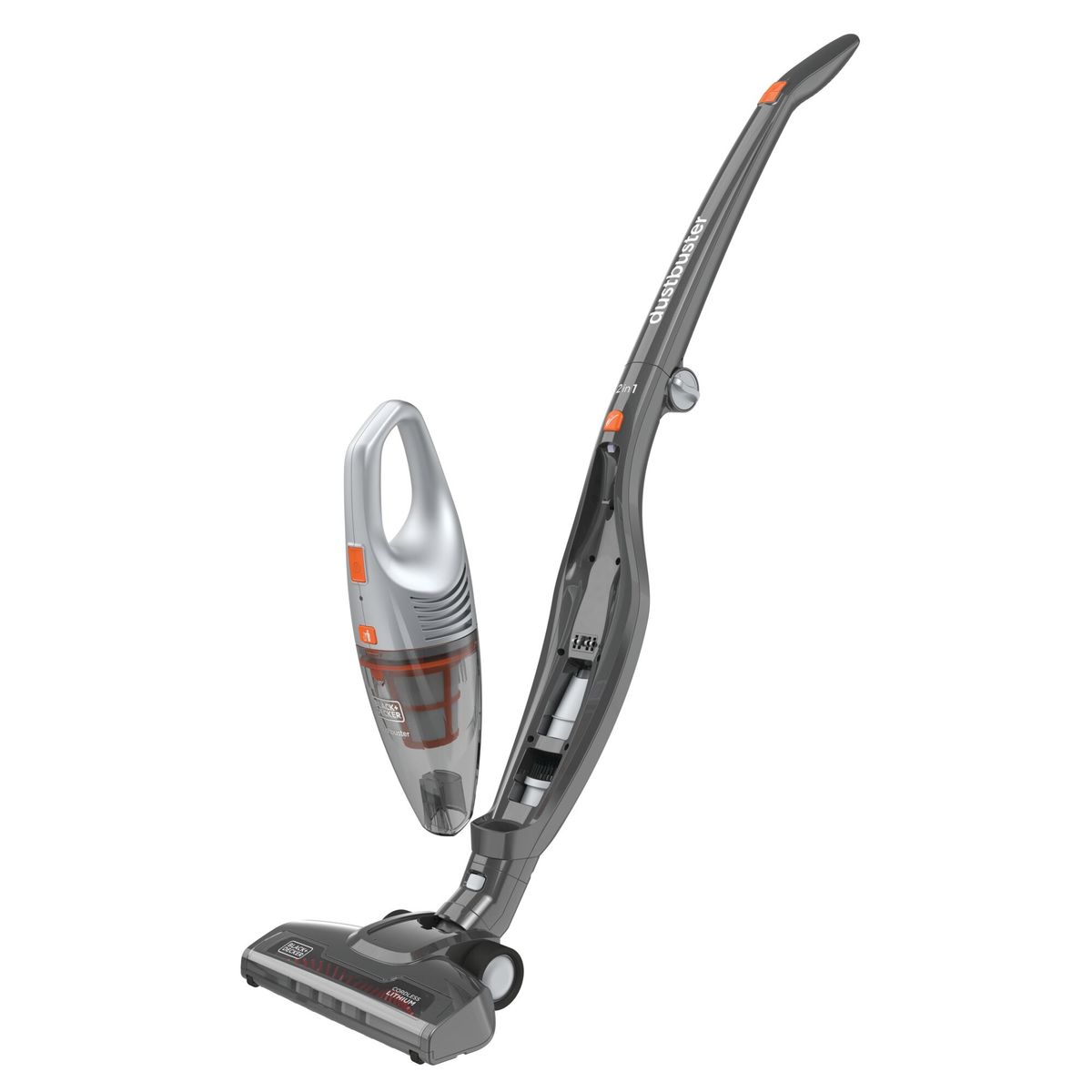BLACK+DECKER - Aspiradora vertical 2 en 1 BLACK+DECKER HSVB420J-B2C