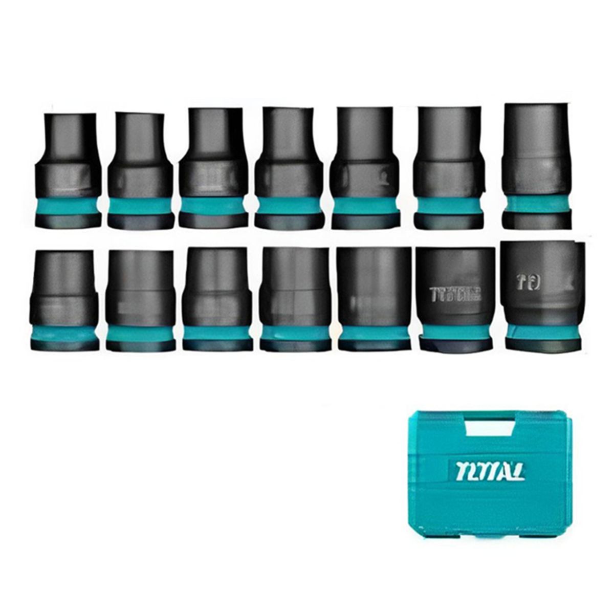 TOTAL TOOLS - Set Juego Dados Impacto 12 14 Piezas Total Thistd12141