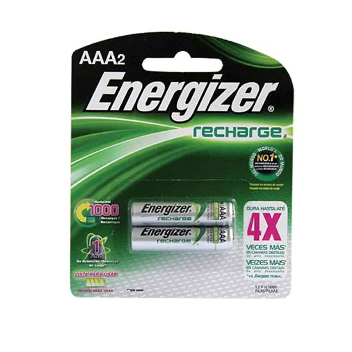 ENERGIZER - Pila Recargable Energizer Tamaño Aaa 2 Unidades