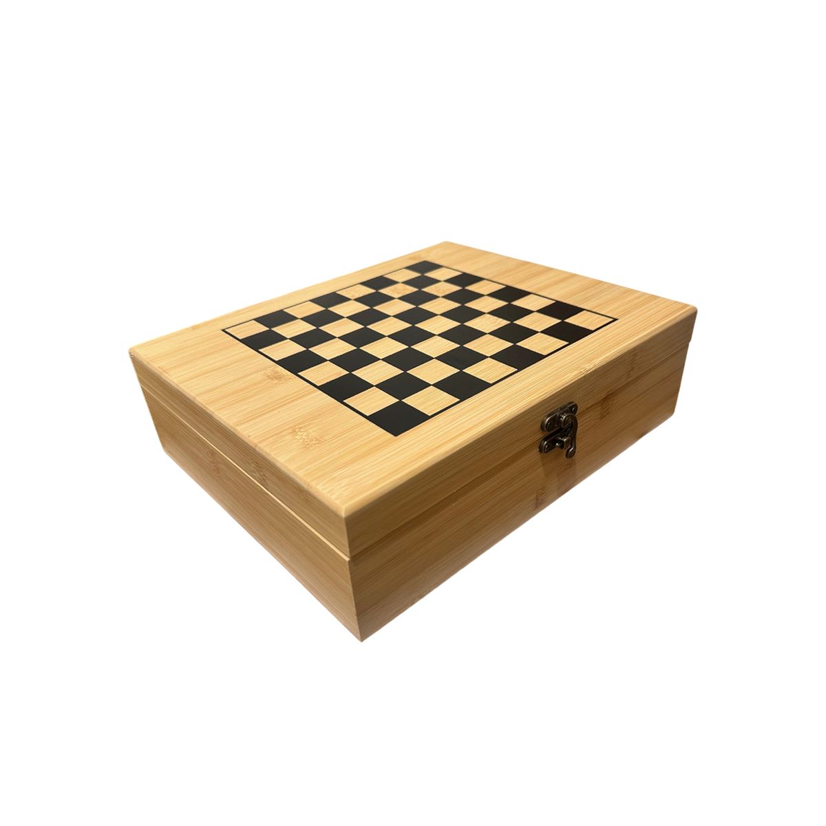 TOLVA - Set sacacorcho rabit con ajedrez caja madera 9 piezas