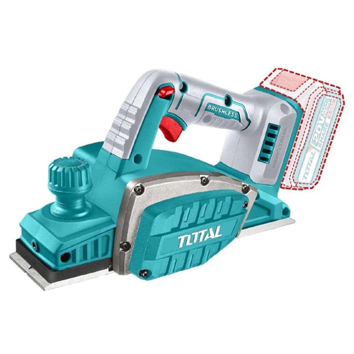 TOTAL TOOLS - Cepillo Carpintero Inalámbrico 20v Total Trli20401