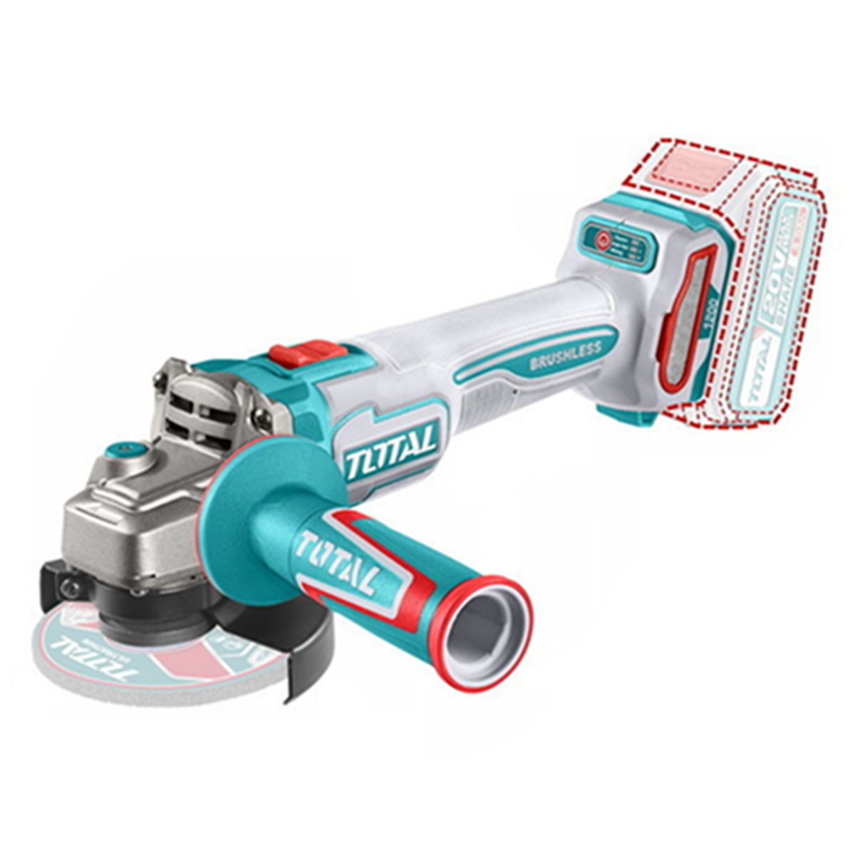 TOTAL TOOLS - Galletera Esmeril Angular 115mm 20v Total Tagli221253