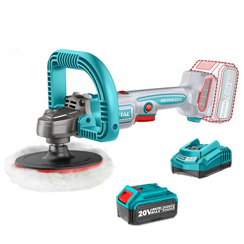 TOTAL TOOLS - Pulidora Inalámbrica 20v 180mm Bat+ Carg Total Tapli2018