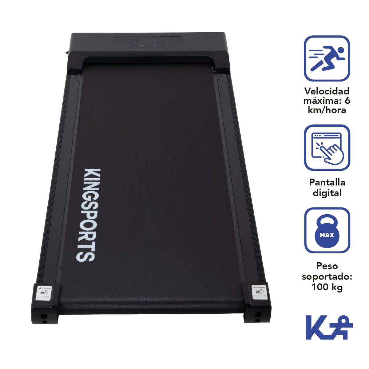 LUMAX - Trotadora Electrica Portatil Cardio Fitness Negra