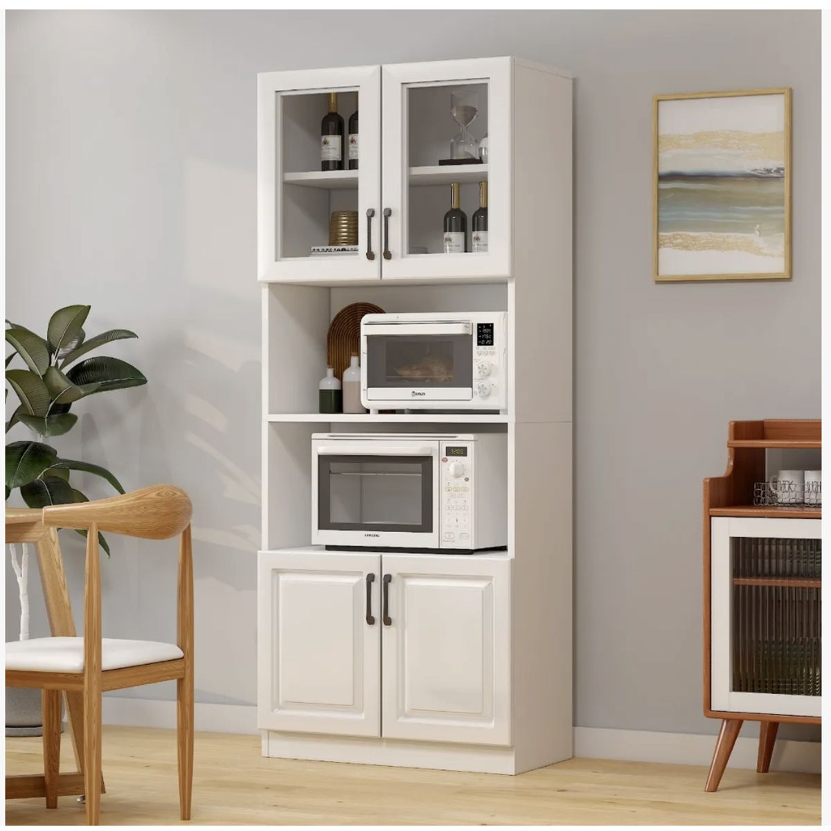 HOMER DESIGN - Mueble De Cocina De Pata Multifuncional 60x35x176cm YN700114