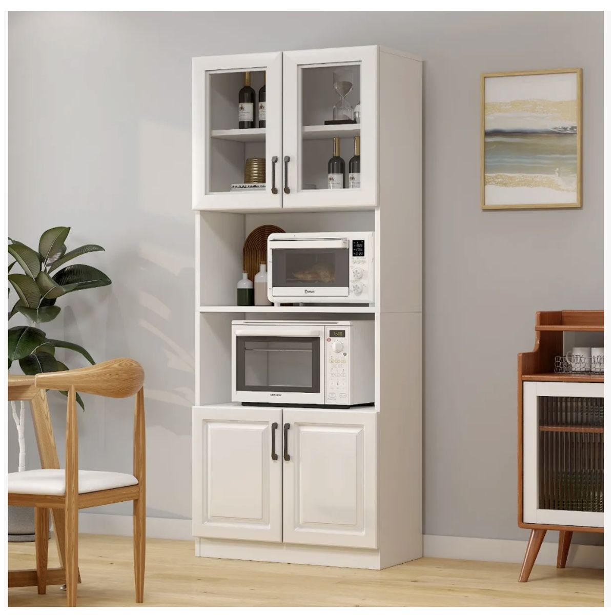 HOMER DESIGN - Mueble De Cocina De Pata Multifuncional 60x35x176cm YN700114