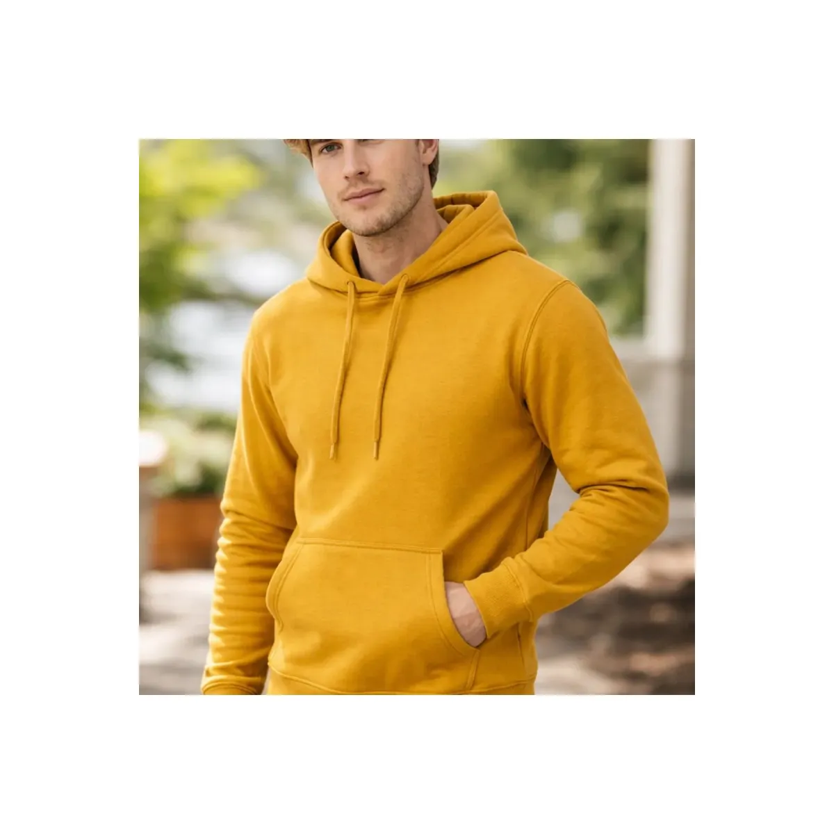 LOOK SHOP - Polerón Canguro Hombre Algodón Verano Colores. 880