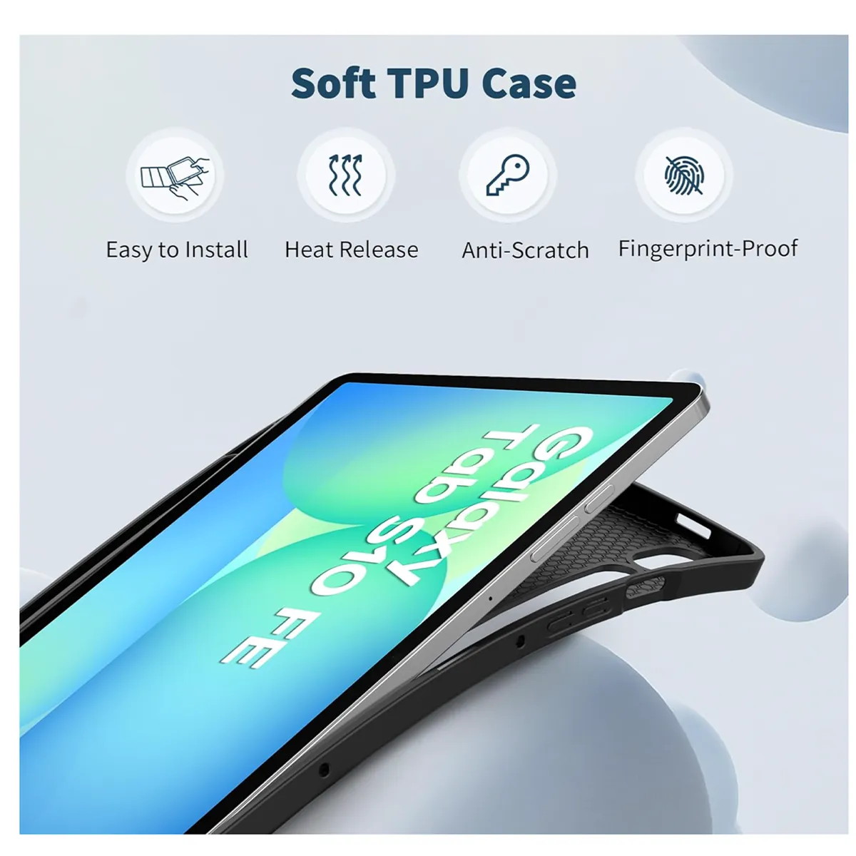 JOIGO - Funda Smart Cover Compatible Con Tab Samsung S10 Fe 10.9 Rosado