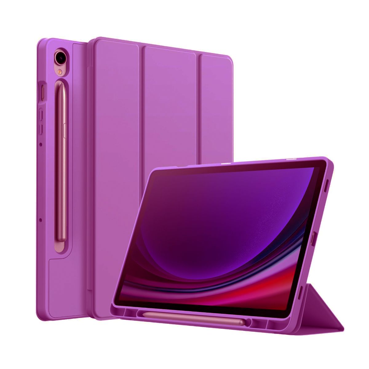 JOIGO - Funda Smart Cover Para Tab Samsung S10 Fe 10.9 Fucsia